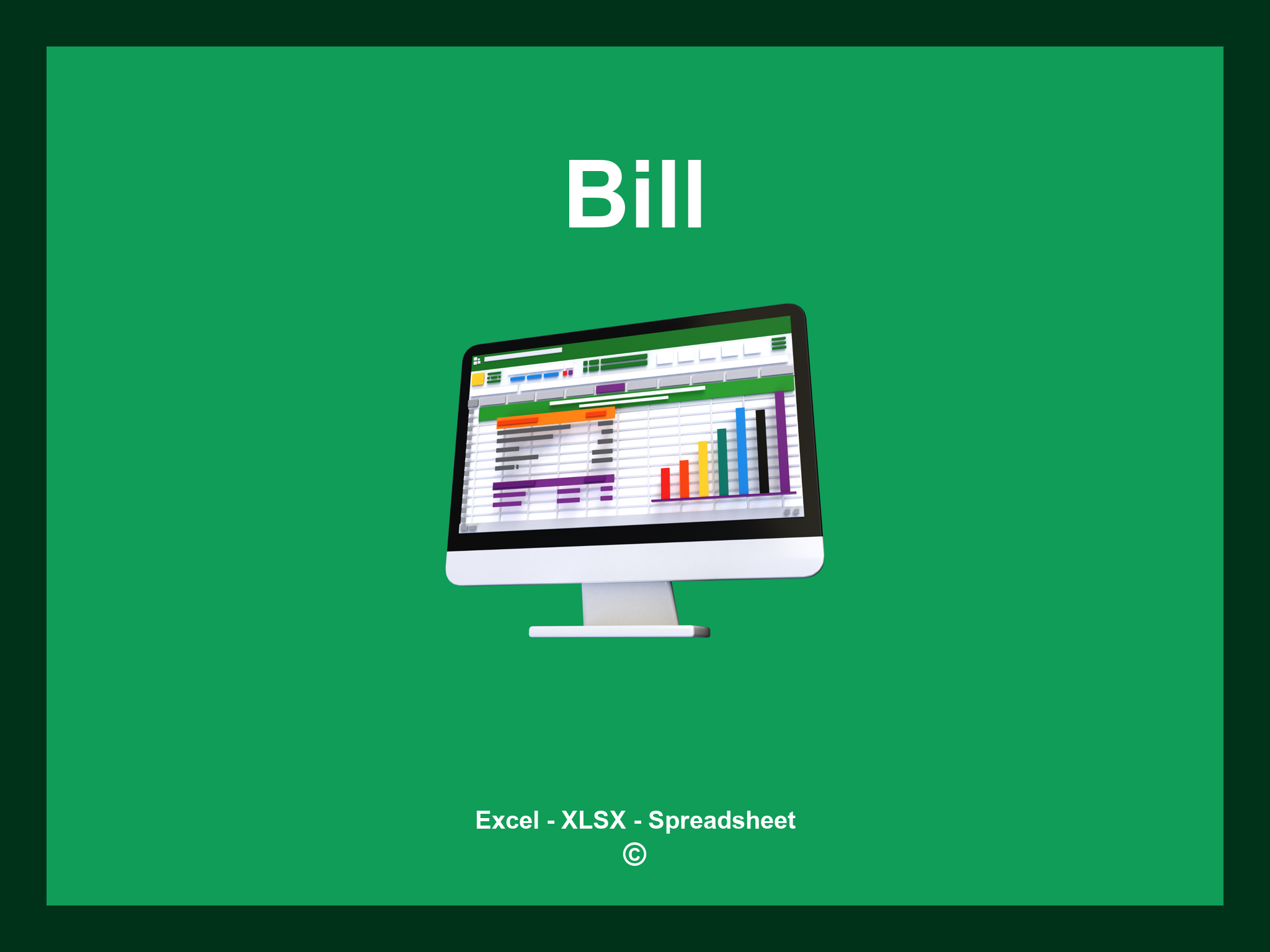 Bill Template Excel
