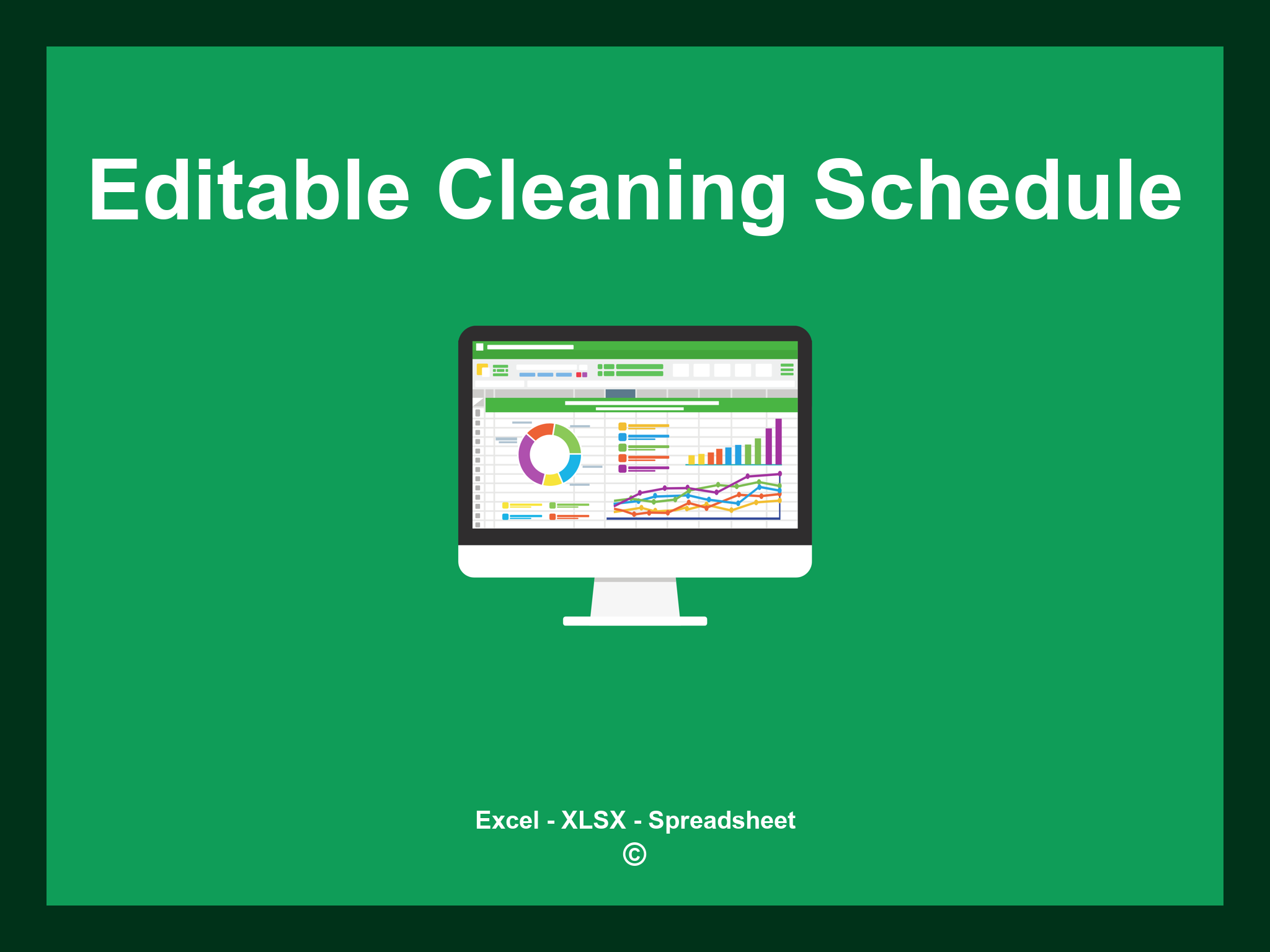 Editable Cleaning Schedule Template Excel