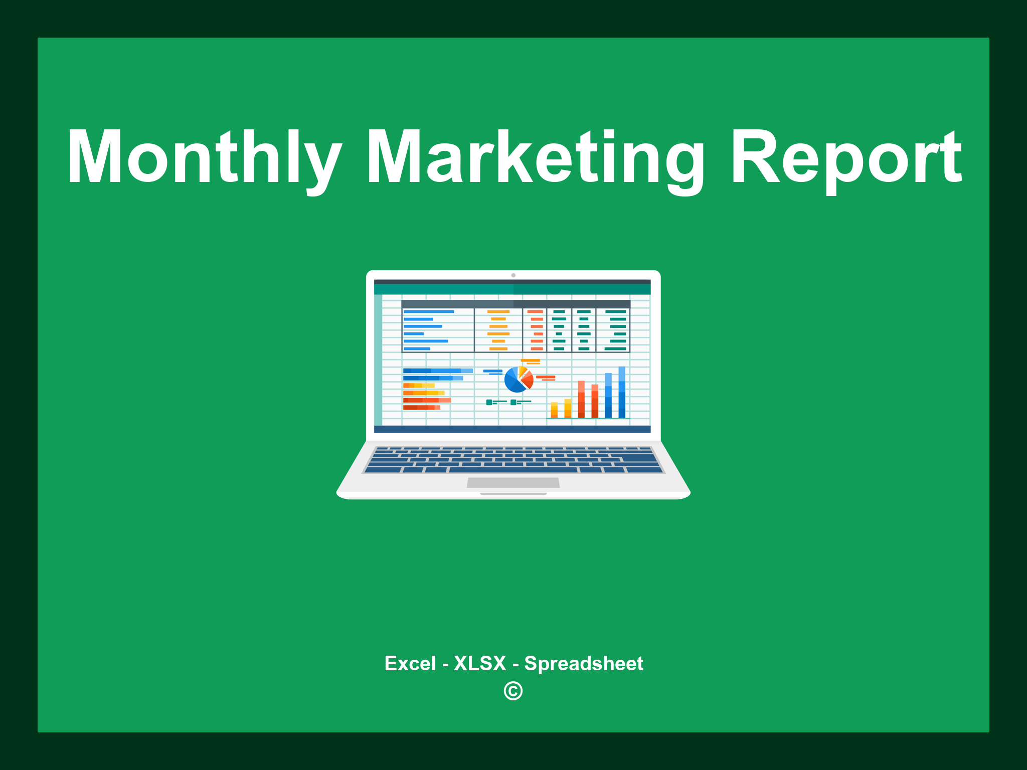 Monthly Marketing Report Template Excel