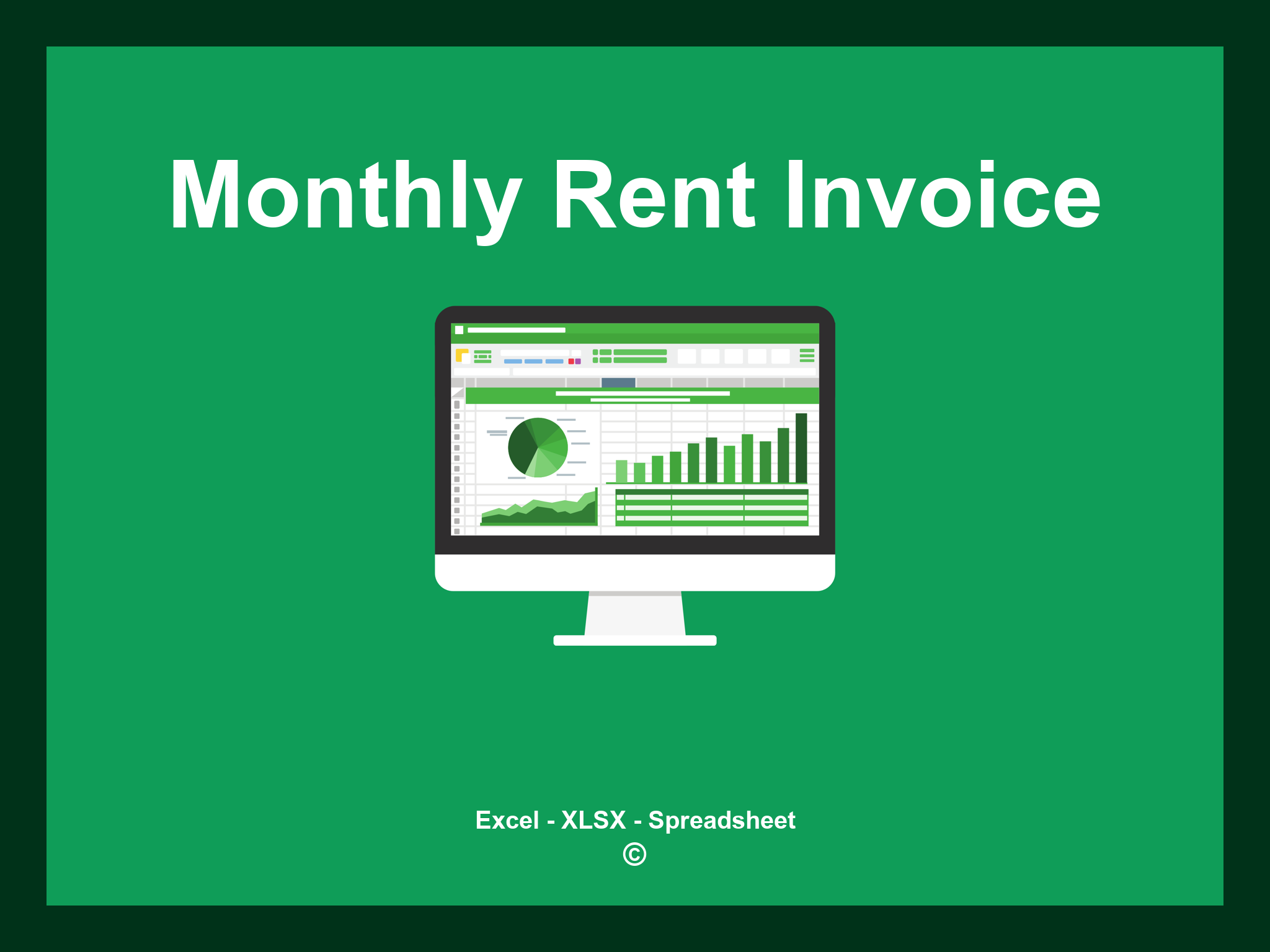 Monthly Rent Invoice Template Excel