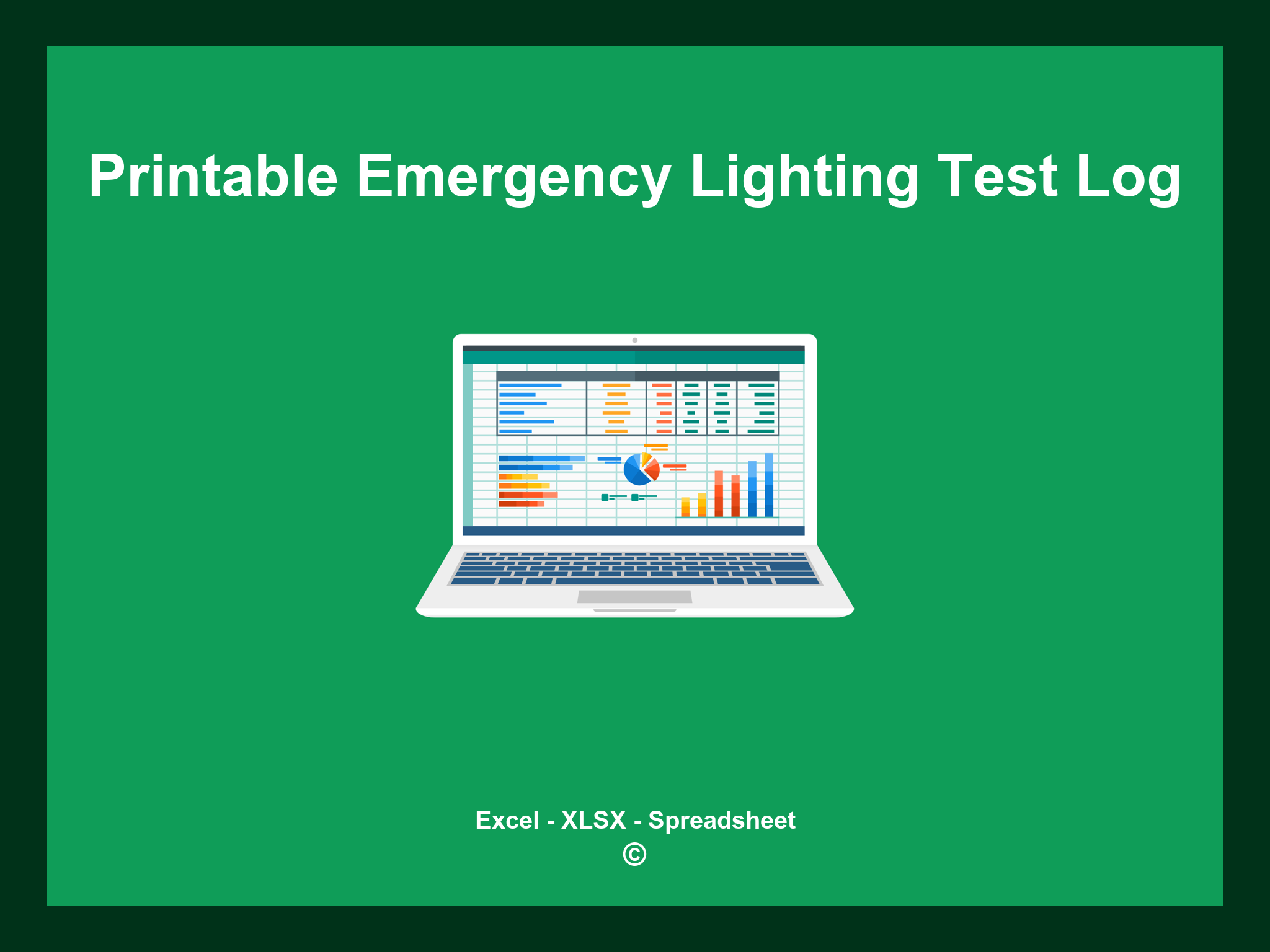 Excel Printable Emergency Lighting Test Log Template